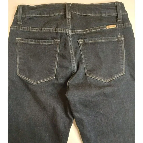 KANCAN Jeans Sz 27 Dark Wash Mid-rise Skinny Fit Excellent Condition - Picture 7 of 11